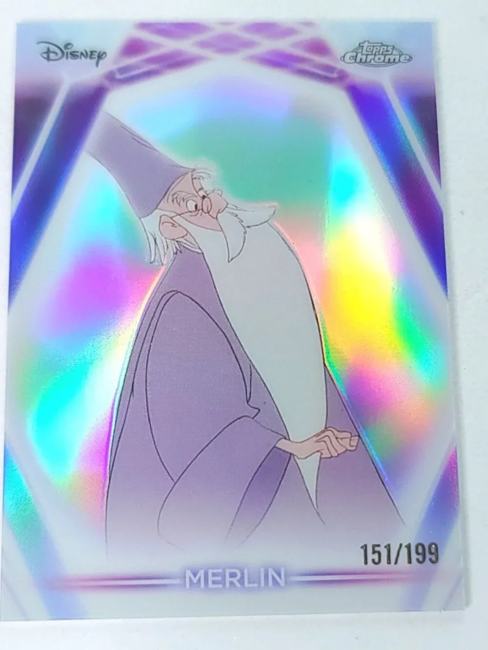 Merlin Topps 2026 Disney Neon Holo Chrome Refractor Limited 151/199 CNE